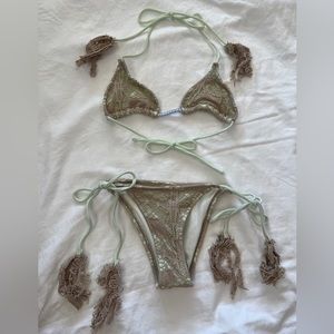 Tigerlily crochet bikini set